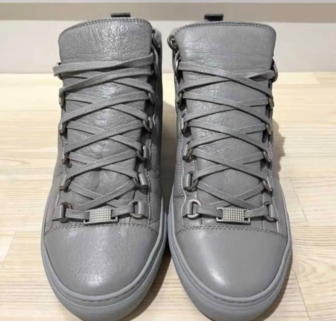 Balenciaga Arena High-Top Grey Sneakers