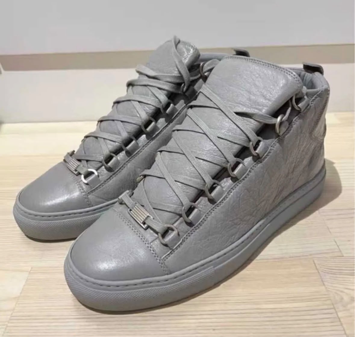 Balenciaga Arena High-Top Grey Sneakers