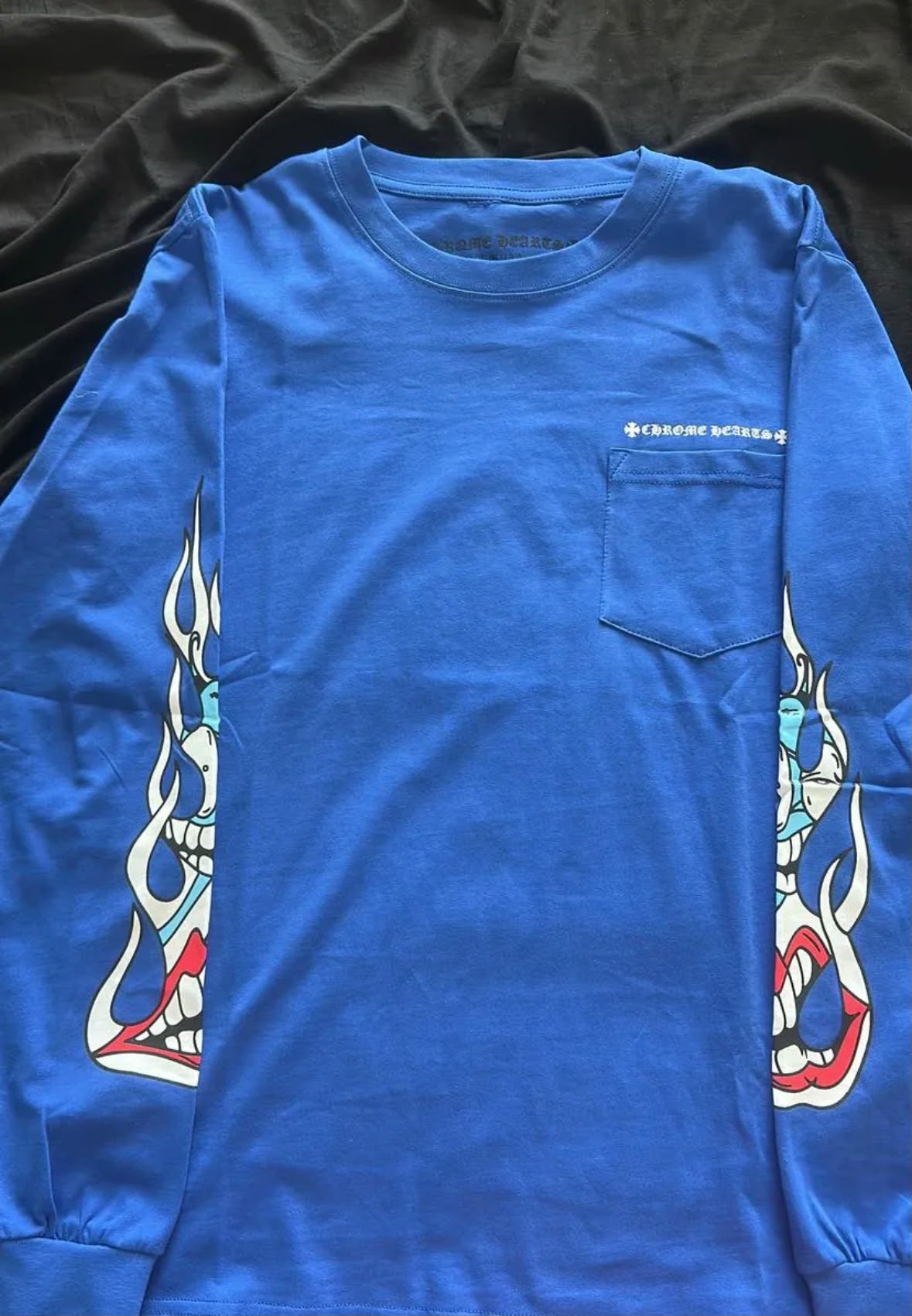Chrome Hearts Long Sleeve Blue Shirt