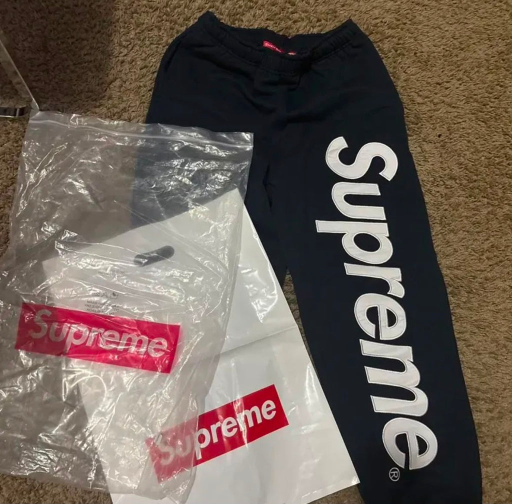 Supreme Satin Applique Sweatpants